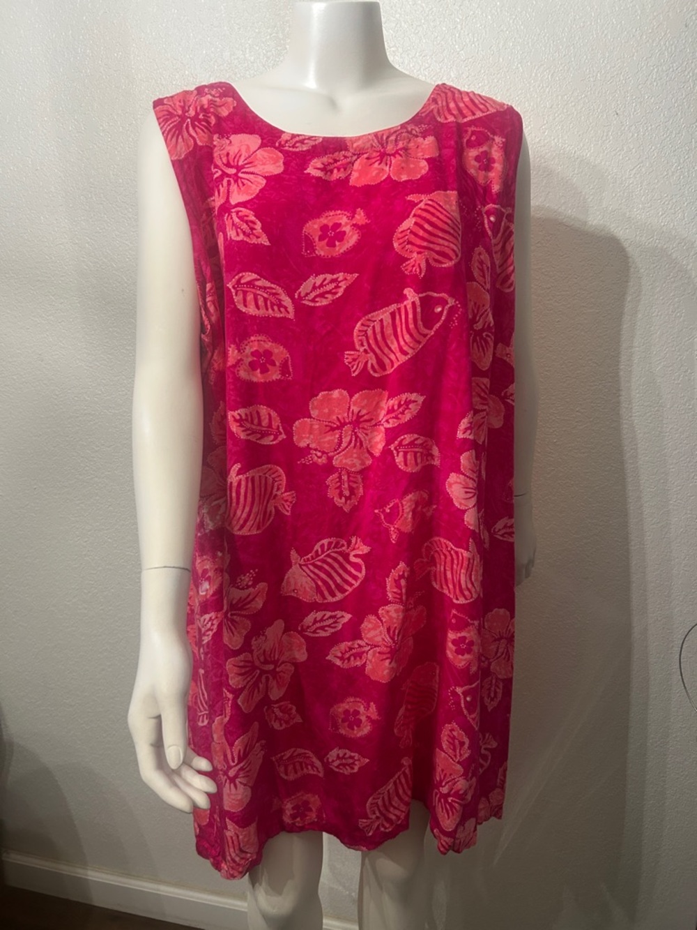 Peppermint Bay Pink Floral Sleeveless Shift Dress